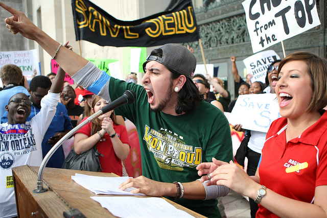 Louisiana Lafayette Students Fight for Higher Education