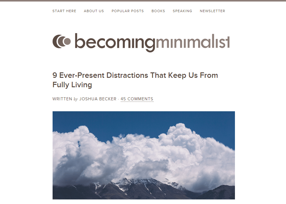 Becoming Minimalist