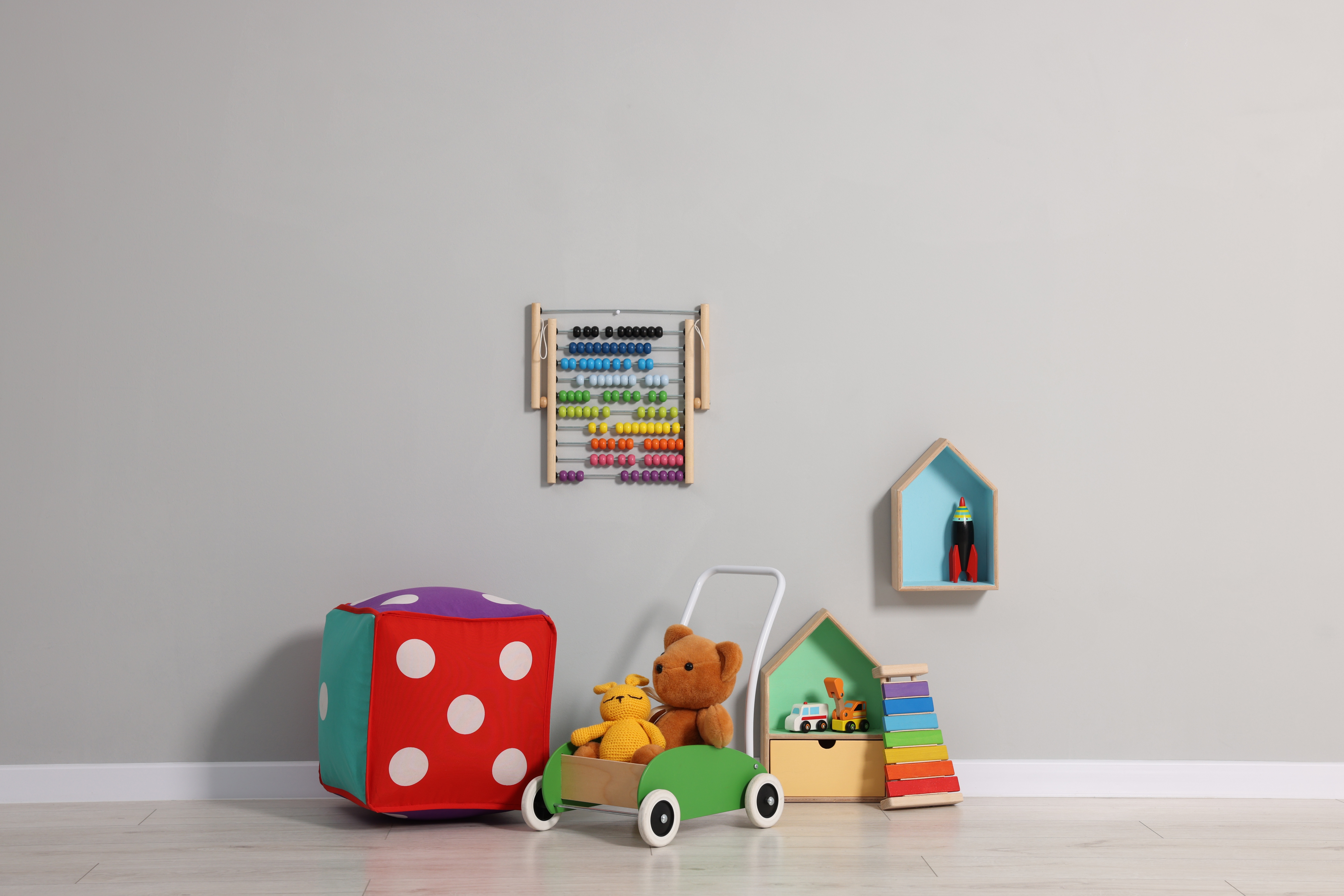 a child's room with a variety of toys