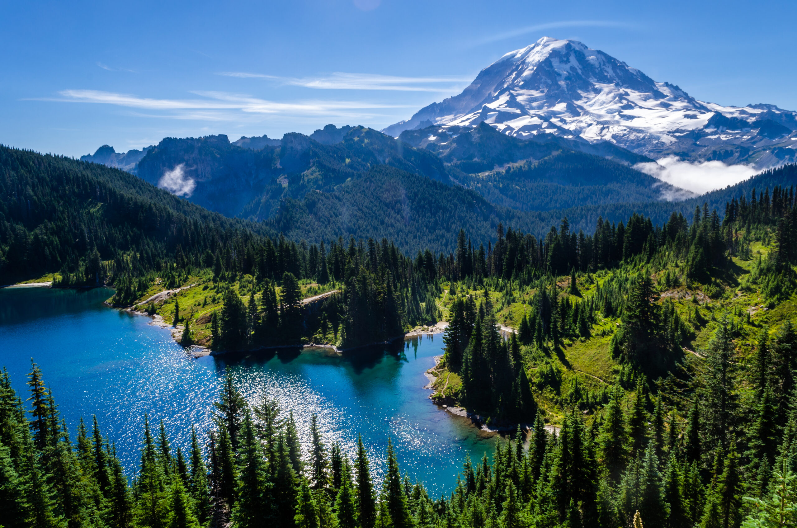 Mount Rainier and Eunice Lake
