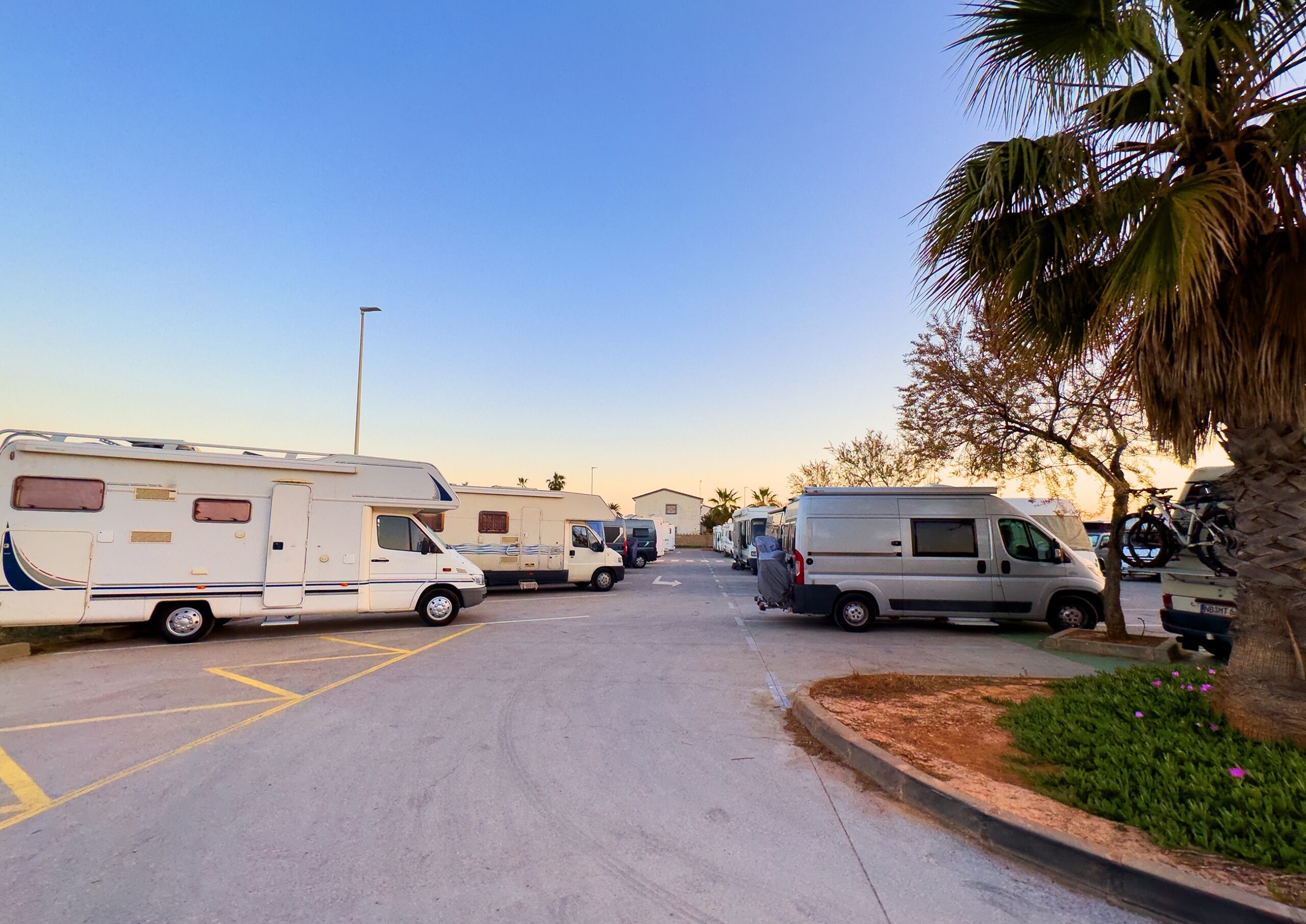 image of an RV parking lot