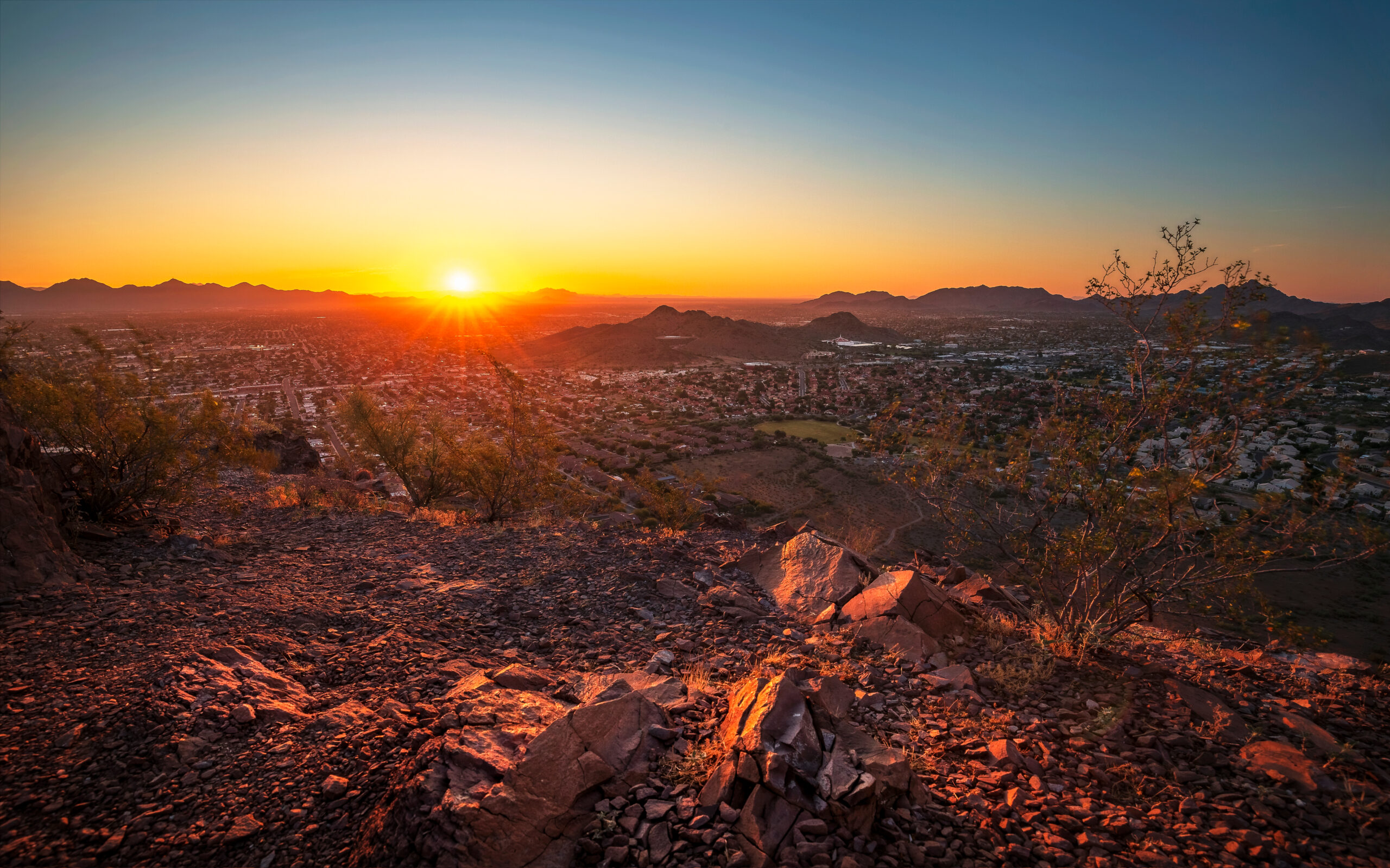 Sunrise from the Phoenix Mountains Preserve