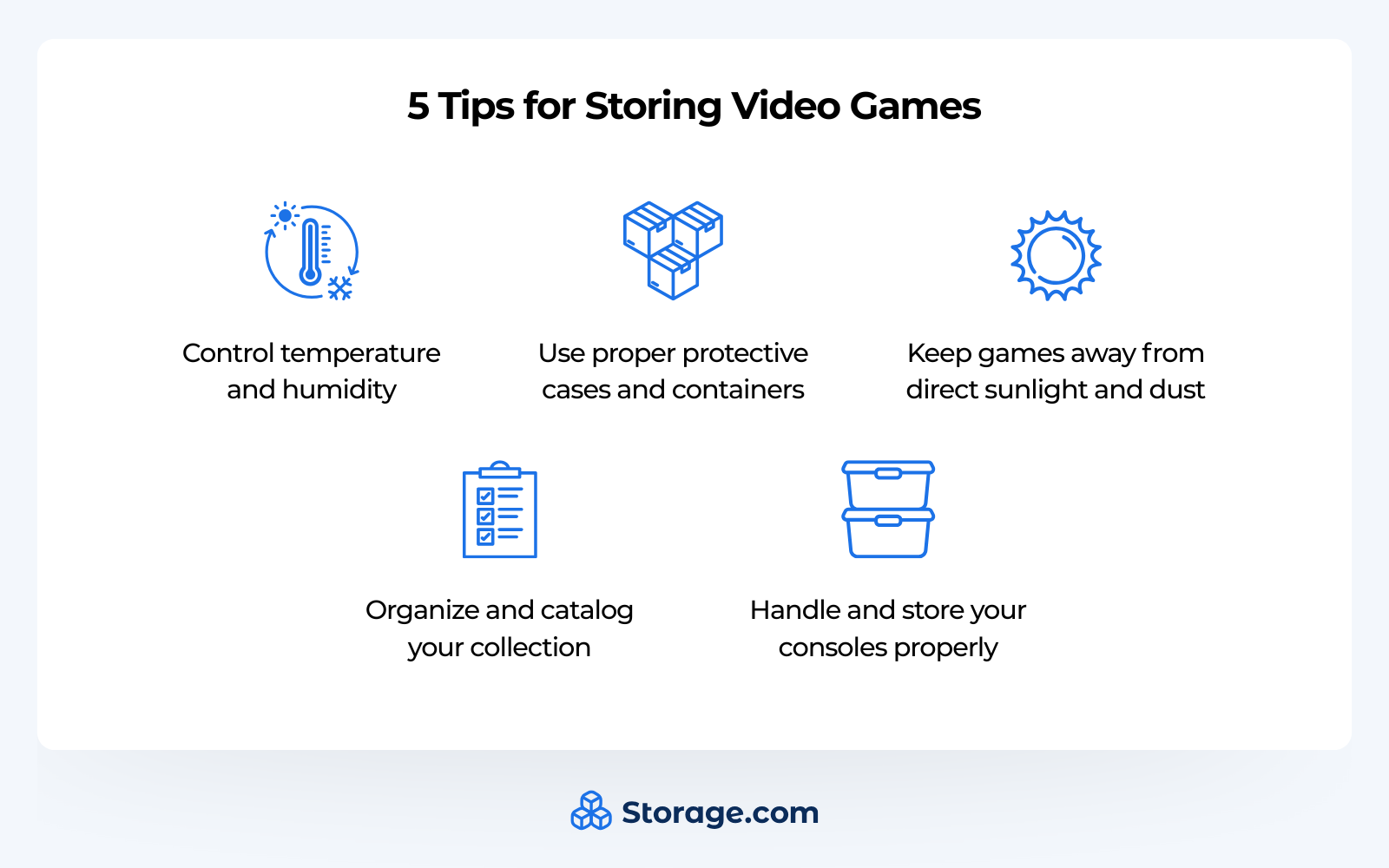 5 tips for storing video games