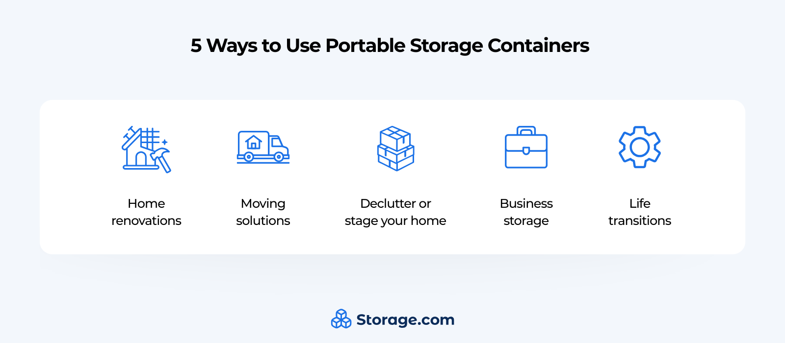 5 ways to use portable storage containers