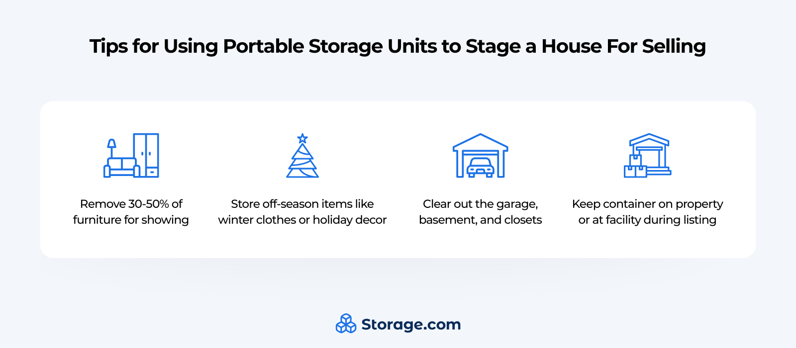 tips for using portable storage containers for home staging