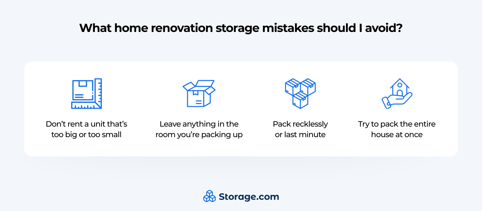 Storage mistakes to avoid for home innovation