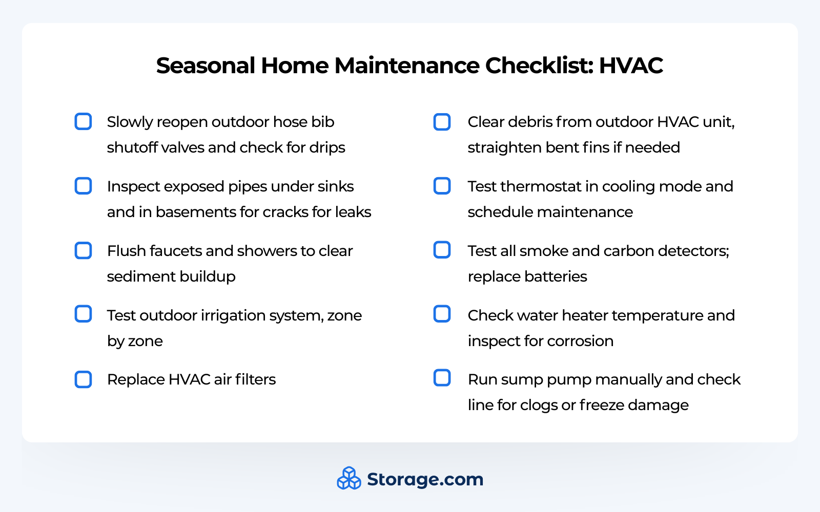 Spring home maintenance checklist: HVAC